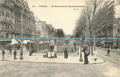 R559276 Paris Le Boulevard Rochechouart Postkarte