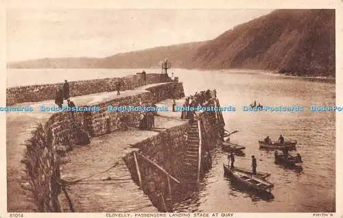 R554383 61014 Clovelly Passengers Landing Stage at Quay Friths Series