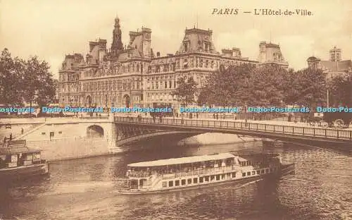 R559279 Paris L Hotel de Ville Postkarte