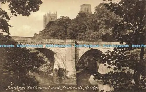 R556439 Durham Cathedral and Prebends Bridge F Frith No 14624