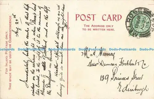 R556445 Melrose Abbey The Chancel Reliable W R and S Series 1905