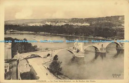 R556487 Avignon Le Pont Saint Benezet Vu du Rocher des Doms Ideale F Bohne