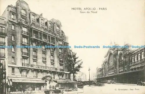 R556496 Paris Hotel Apollo Gare du Nord G Grandjany