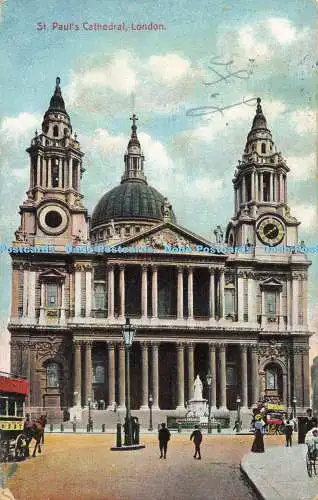 R558032 St Pauls Cathedral London National Series No S V 538 1911