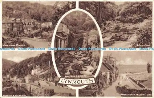 R558114 Lynmouth 4197 Solograph Series De Luxe Photogravure E A Sweetman Multi V