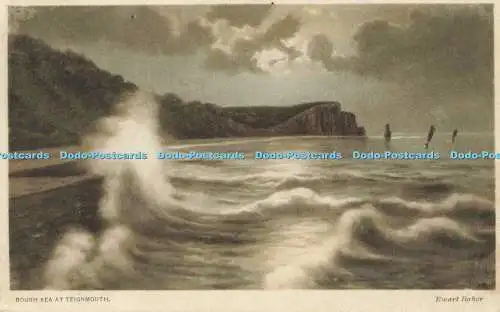 R558118 Rough Sea at Teignmouth Ewart Baker 1927