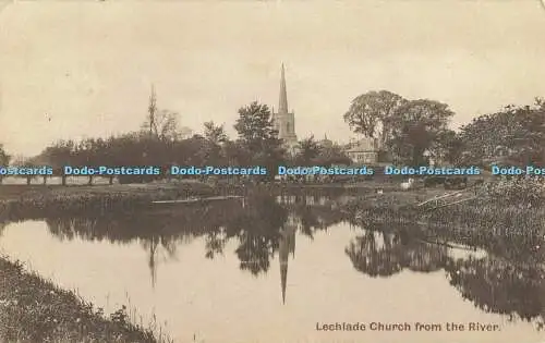 R558155 Lechlade Kirche aus River W Dennis Moss Cecily Serie 1912