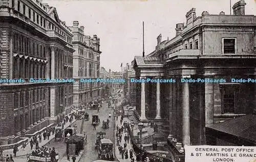 R558171 General Post Office und St Martins Le Grand London 1907