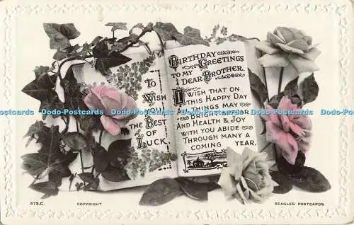 R558201 To Wish You Viel Glück 573 C Geburtstagsgrüße an meinen lieben Bruder Bea