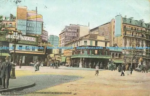 R559561 Paris Boulevard Rochechouart et la Rue de Clignancourt L V Aqua Foto