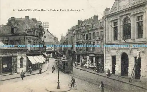 R559624 Valenciennes Rue de Paris et Place St Jean E Cailteux