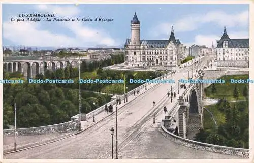 R558313 Luxembourg Le pont Adolphe La Passerelle et la Caisse dEpargne No 74 W C