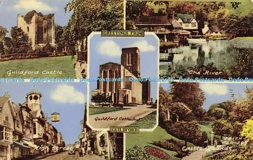 R558316 Greetings from Guildford Frith 1967 Multi View