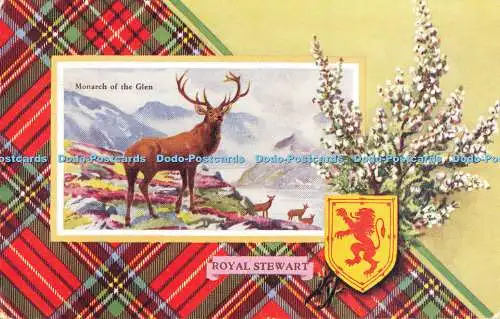 R558318 Monarch of Glen Royal Stewart Clan Crest Series Valentines 1961