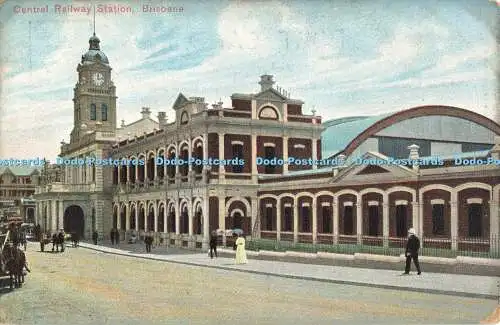 R558465 Central Railway Station Brisbane Coloured Shell Series Brisbane Views Se