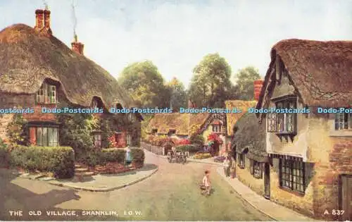 R558475 Old Village Shanklin I O W A 837 Kunstfarbe Brian Gerald Valentines