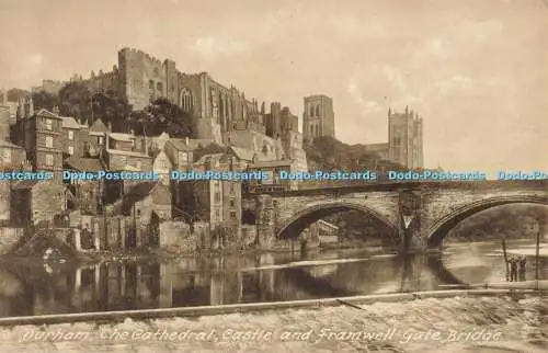 R559901 Durham The Cathedral Castle and Framwell Gate Bridge F Frith No 30739