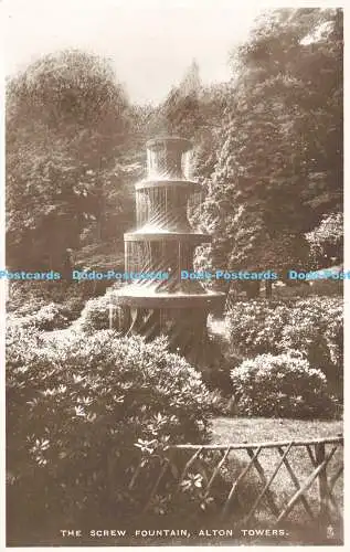 R558572 Alton Towers The Screw Fountain Tuck M Z Waddicar RP