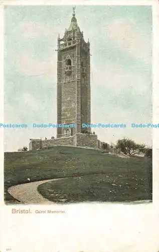 R558643 Bristol Cabot Memorial Bild Briefpapier Pfau Autochrom