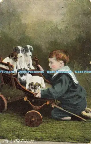 R560016 His Little Friends J W B London Series No 301 Commercial Series 1910