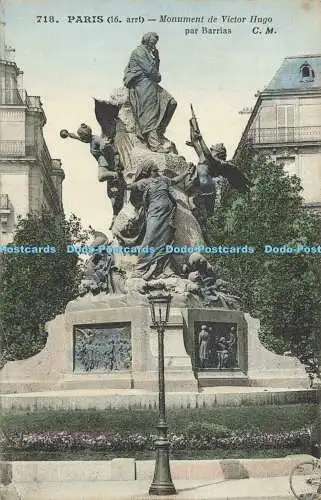 R560045 718 Paris Monument de Victor Hugo par Barrias C M