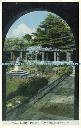 R560116 Italian Gardens Broadway Park Hotel Sandown I W Eversheds St Albans 1961