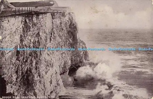 R559019 Seaford Cliffs Rough Sea Phototone Postkarten The W B Series