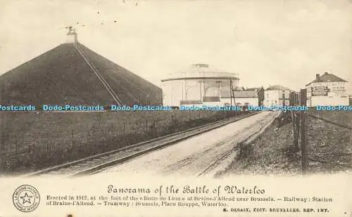 R559050 Panorama der Schlacht von Waterloo 1912 am Fuße des Bu errichtet