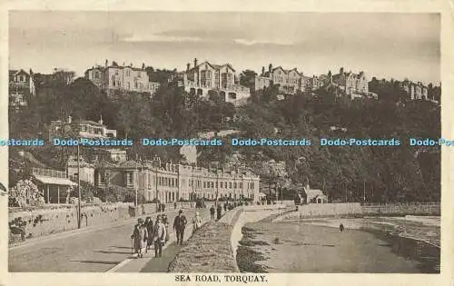 R559092 Torquay Sea Road Postkarte 1923