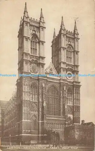 R560425 London Westminster Abbey West Front London Stereoscopic Companys LESCO S