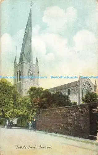 R560480 Chesterfield Church Derbyshire Artistic Series G Marsden No 2735 1913