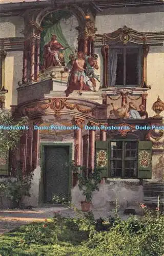 R560513 Oberammergau Wandgemalde am Hause des Hern Dr Lang Farben Fotos Heinr U