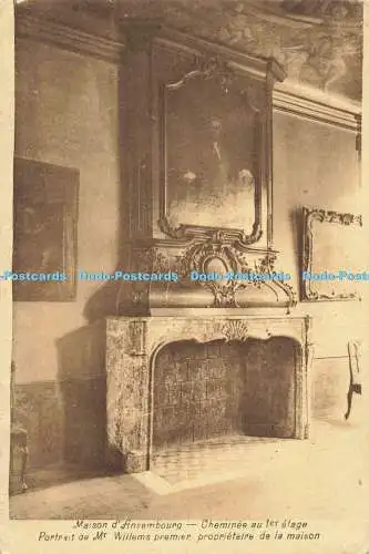 R560597 Maison d Ansembourg Cheminee au 1 er etage Portrait de Mr Willems Premie