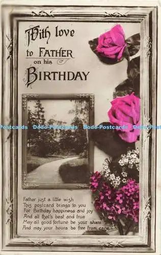 R560612 Mit Liebe zum Vater zum Geburtstag Woolstone Bros Milton Serie RP 1934