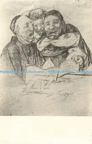 R560643 Goya Museo del Prado Religiosos cantando Hauser y Menet