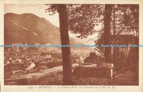 R560694 Lourdes le Chateau Fort La Terrasse et le Pic du Jer A D I A