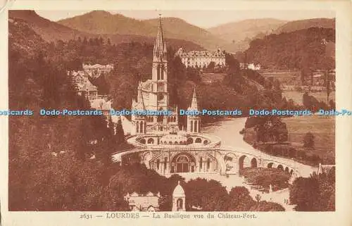 R560799 Lourdes La Basilique vue du Chateau Fort A D I A