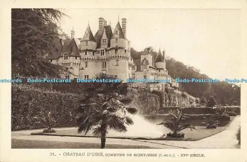 R560808 Chateau D Usse Commune de Rigny Usse XVI siecle Serie de Luxe