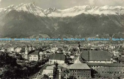 R562093 Innsbruck mit Nordkette K T V Tiroler Kunstverlag Chizzali Nr 9265