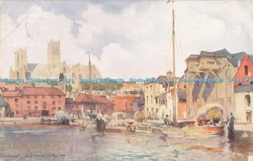 R560865 Unbekannte Stadt River Rayford J W Ruddock Künstler Serie 1910