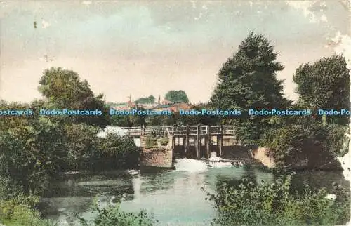 R560875 Taunton Priory Lock F Frith 1910