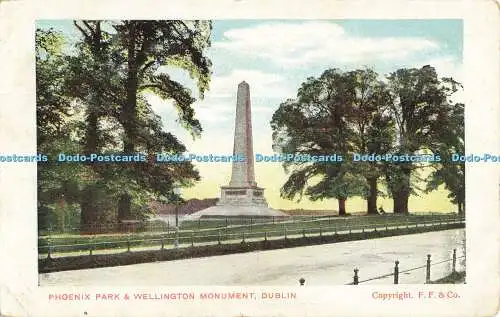 R562171 Dublin Phoenix Park and Wellington Monument F F 1913