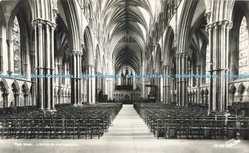 R560939 Lincoln Cathedral The Nave Walter Scott RP