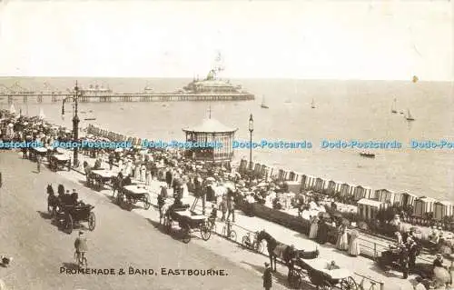 R560946 Eastbourne Promenade and Band E T W Dennis 1916