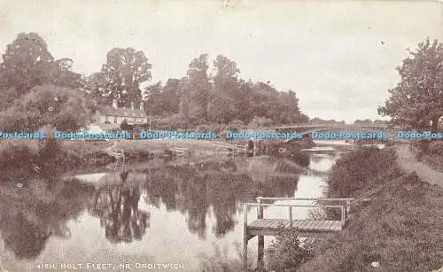 R560954 Holt Fleet Nr Droitwich Photochrom Sepiatone Series 1921