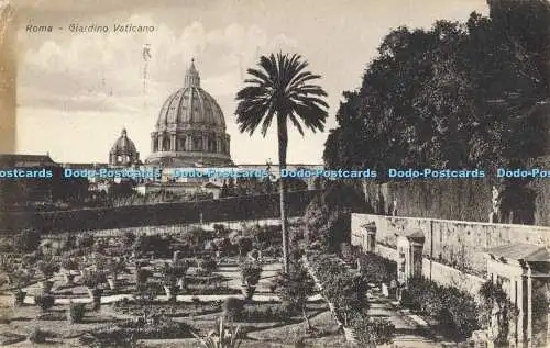 R560965 Roma Giardino Vaticano Enrico Verdesi 1933