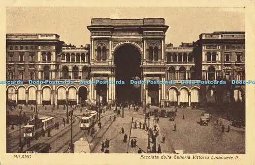 R562213 Milano Facciata Della Galleria Vittorio Emanuele II Cesare Capello Plati