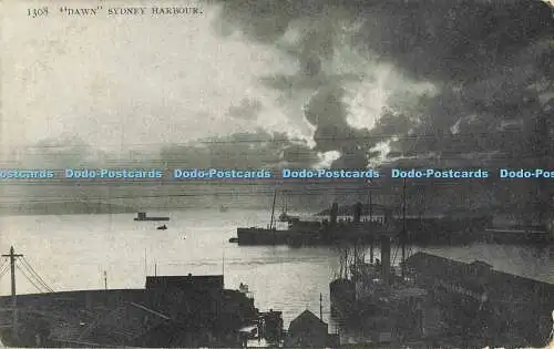 R562226 Dawn Sydney Harbour S W Postkarte