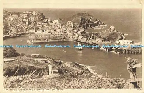 R561002 Ilfracombe Harbour and Capstone from Hillsboro B C M Pictures 1950