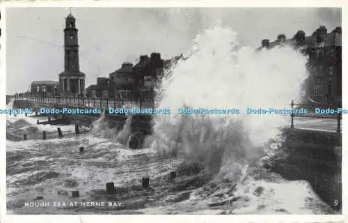 R561009 Rough Sea at Herne Bay 1966